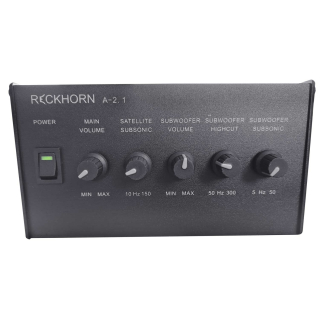 Reckhorn A-2.1 Stereo Verstärker + Mono Subwoofer Ausgang
